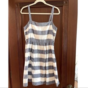 Loft striped linen dress